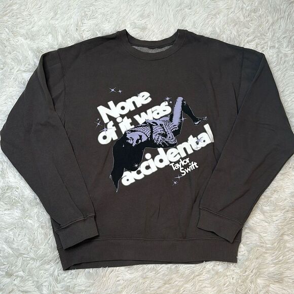 NWOT Taylor Swift “None of it was Accidental” Midnights Crewneck size Medium - Picture 1 of 5